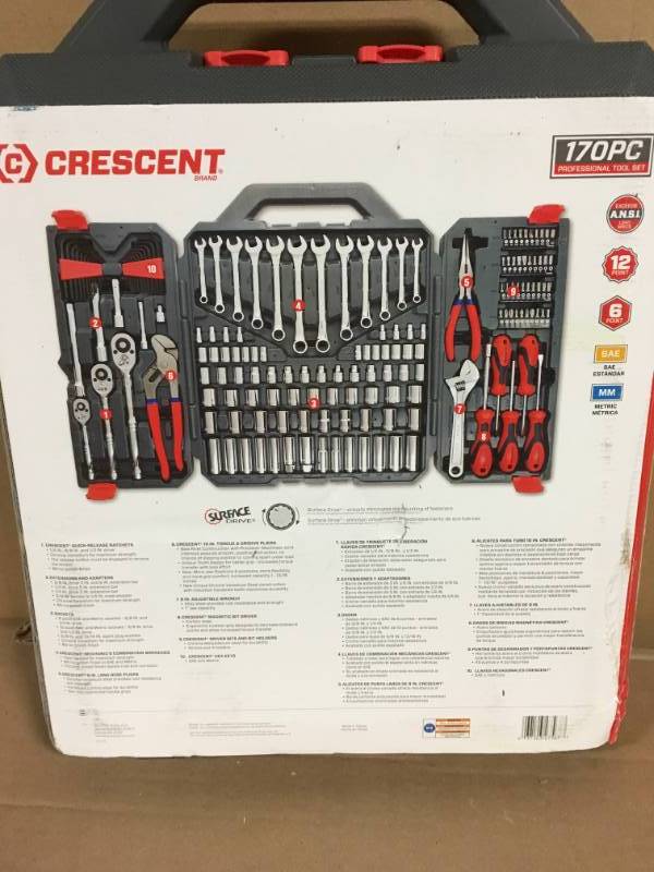 lot 21 image: Crescent Auto & Mechanic Tools 14 in., 38 in. and 12 in. Drive 6 and 12 Point in very good condition