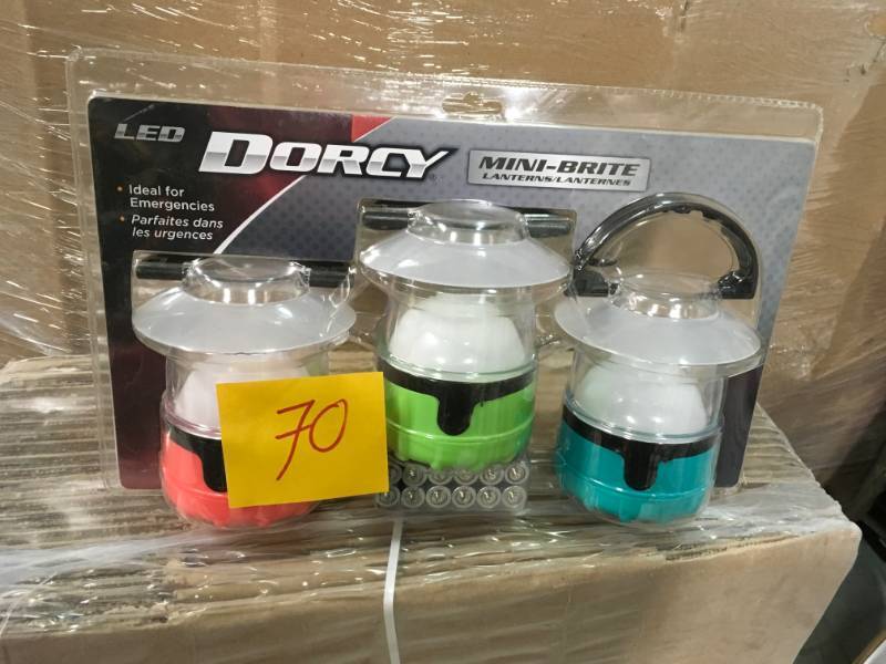 lot 70 image: Dorcy Mini LED Flashlight Lantern Set (3-Pack) in very good condition