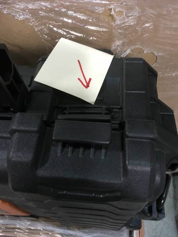 lot 73 image: RIDGID Professional Tool Storage System SEE PHOTO MISSING ONE LATCH in very good condition