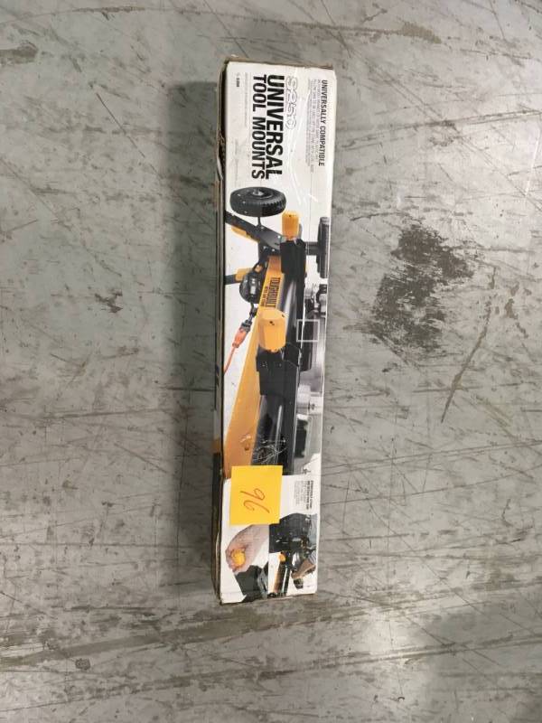 lot 96 image: TOUGHBUILT Universal Miter Saw Tool Mounting Brackets in very good condition