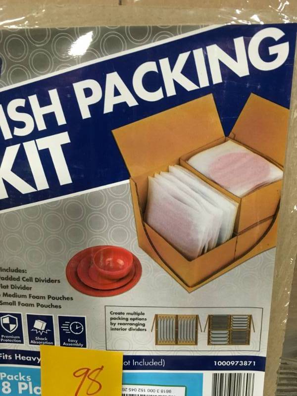 lot 98 image: Pratt Retail Specialties Dish Packing Kit in very good condition