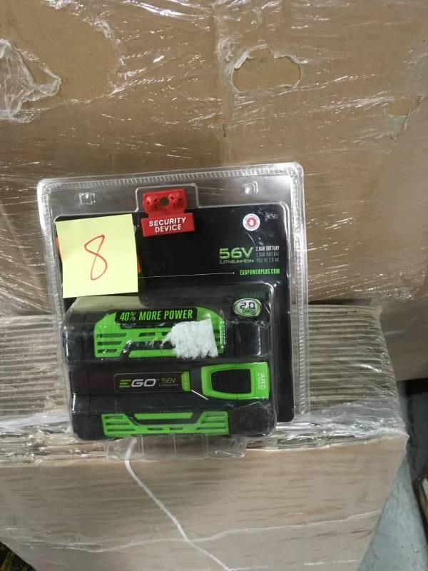lot 8 image: EGO 56-Volt 2.0 Ah Battery nit used
