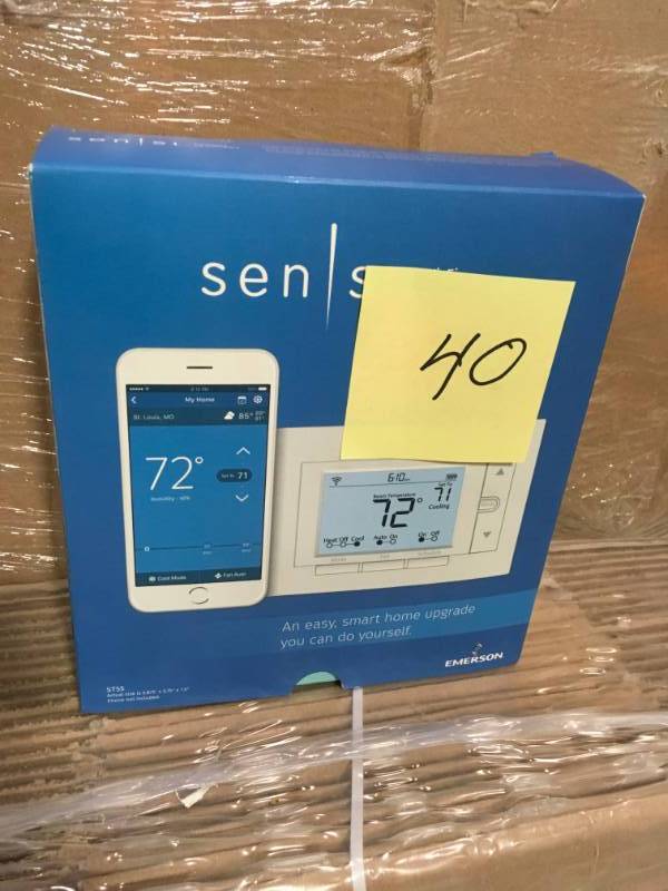lot 40 image: Emerson Sensi Wi-Fi Thermostat for Smart Home in very good condition