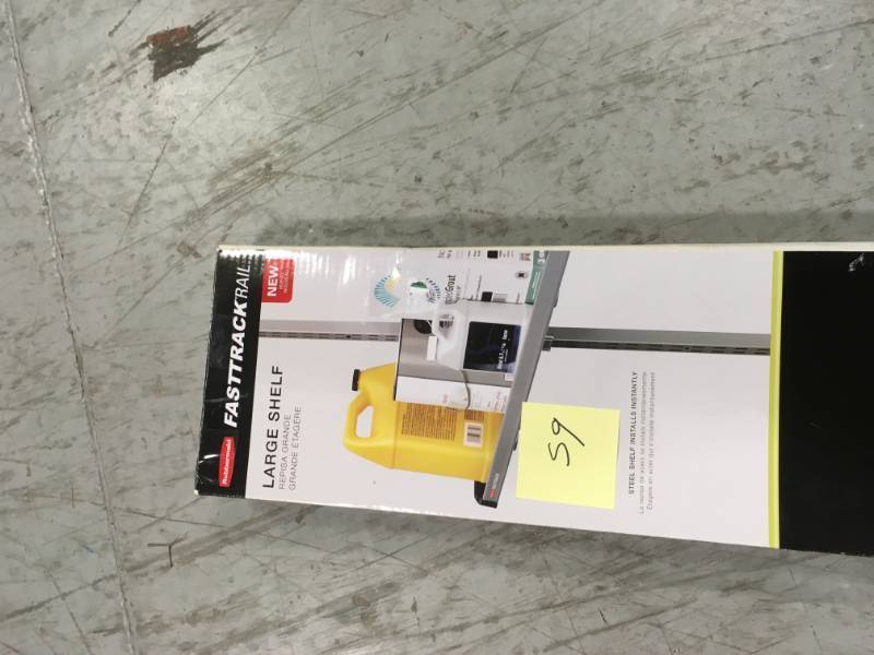 lot 59 image: Rubbermaid FastTrack Garage 31.5 in. W x 9.5 in. D Large Metal Shelf