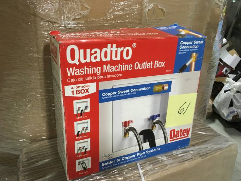 lot 61 image: Oatey Quadtro 2 in. Copper Sweat Washing Machine Outlet Box