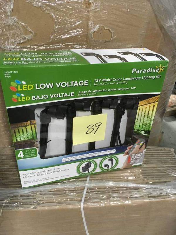 lot 89 image: Multi Color LED Nano Spot Light (4-Pack) not used