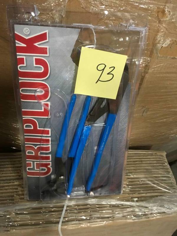 lot 93 image: Plier Sets Channellock Griplock 12.5 in. and 9.5 in. Tongue and Groove Griplock not used
