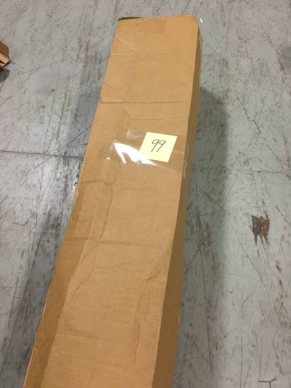 lot 99 image: Dimex Evolve Modern Shape 39 in. x 52 in. Clear Office Chair Mat with Lip for Low Pile Carpet, Phthalate Free in very good condition