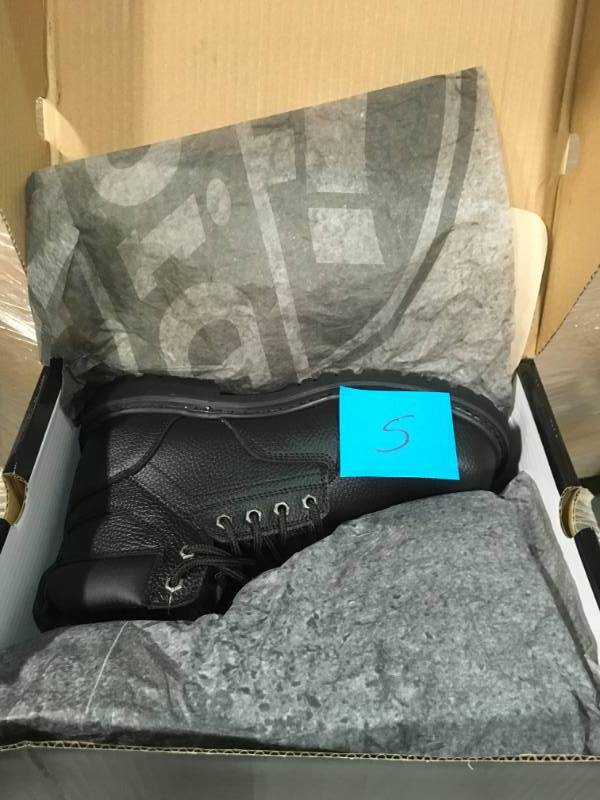lot 5 image: Dickies Prowler Men Size 9.5 Black Leather Steel Toe Work Boot not used
