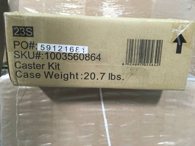 lot 10 image: Husky Heavy Duty 4 in. Caster Kit not used