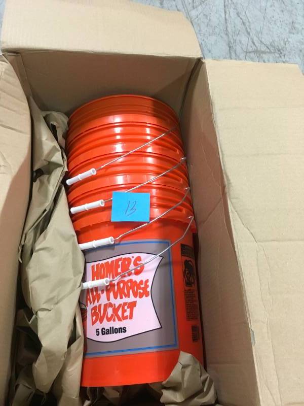 lot 13 image: The Home Depot 5 Gal. Homer Bucket in like new condition