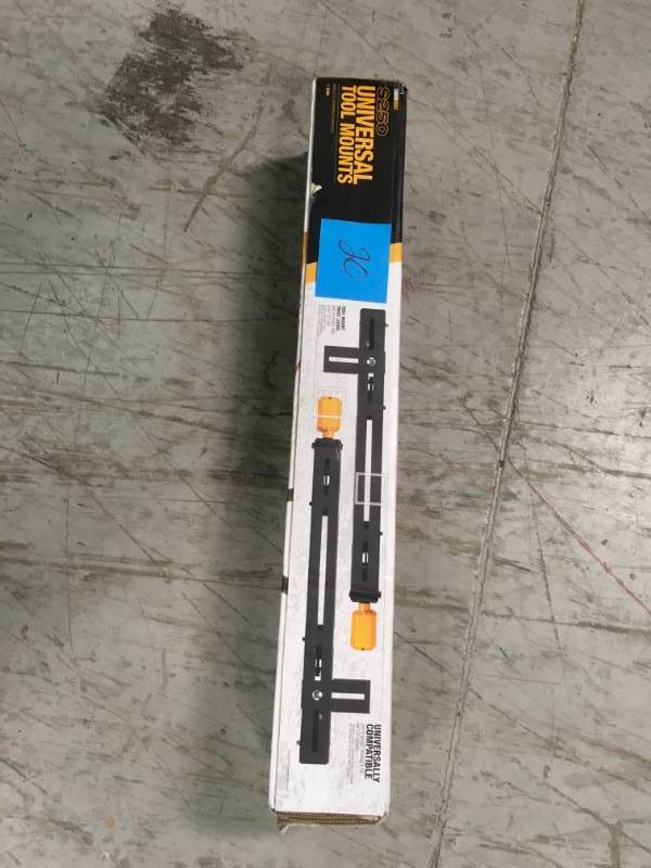 lot 20 image: TOUGHBUILT Universal Miter Saw Tool Mounting Brackets  in like new condition