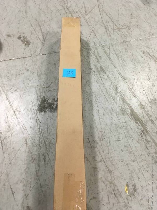 lot 23 image: Jifram Easy Living 4 ft. x 4 ft. or 8 ft. x 2 ft. Black Plastic Slat Wall Kit  in like new condition