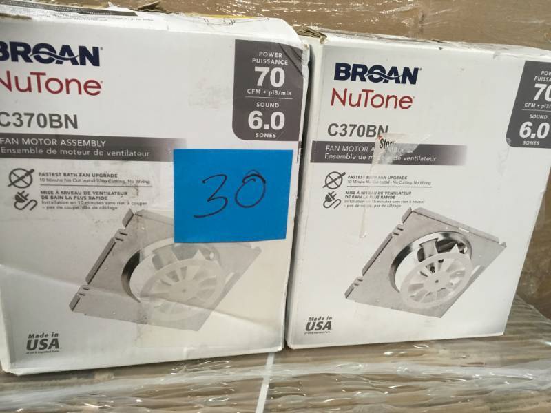 lot 30 image: NuTone 70 CFM Replacement Motor Wheel for 695A Bathroom Exhaust Fan Dyson Pure Cool TP04 purifying fan