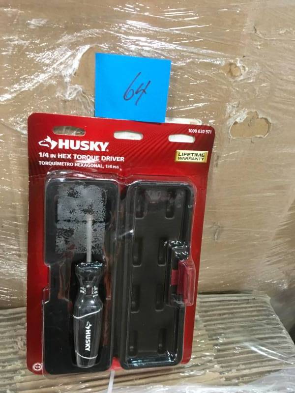 lot 64 image: Husky 14 in. Hex Inch Torque Screw Driver in good condition
