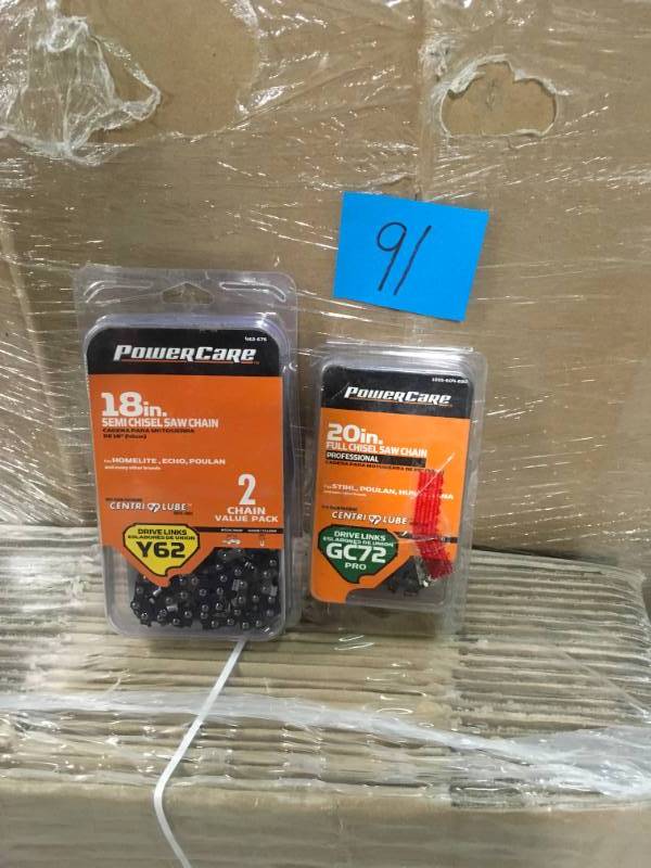 lot 91 image: Power Care 18 in. Y62 Semi Chisel Chainsaw Chain (2-Pack) in good condition