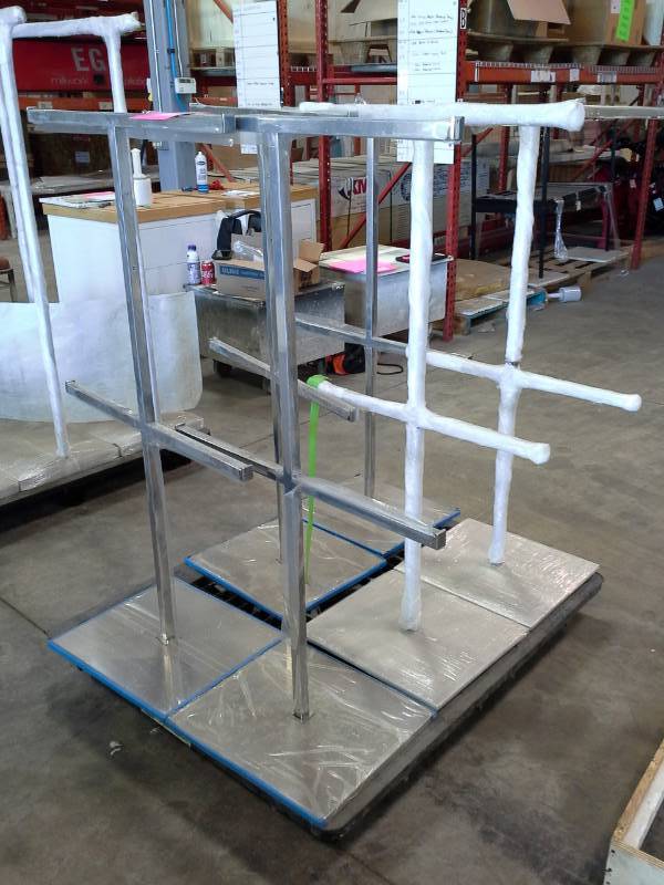 Lot of (6) Metal Display Rack Stands