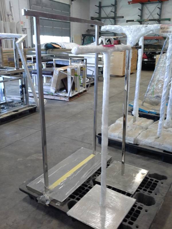 Lot of (3) Metal Display Rack Stands
