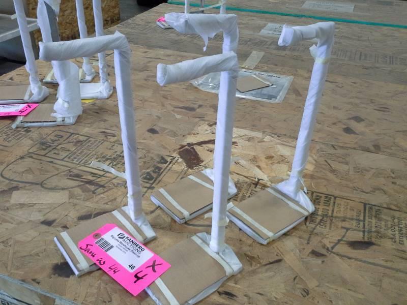 Lot of (4) Metal Display Rack Stands