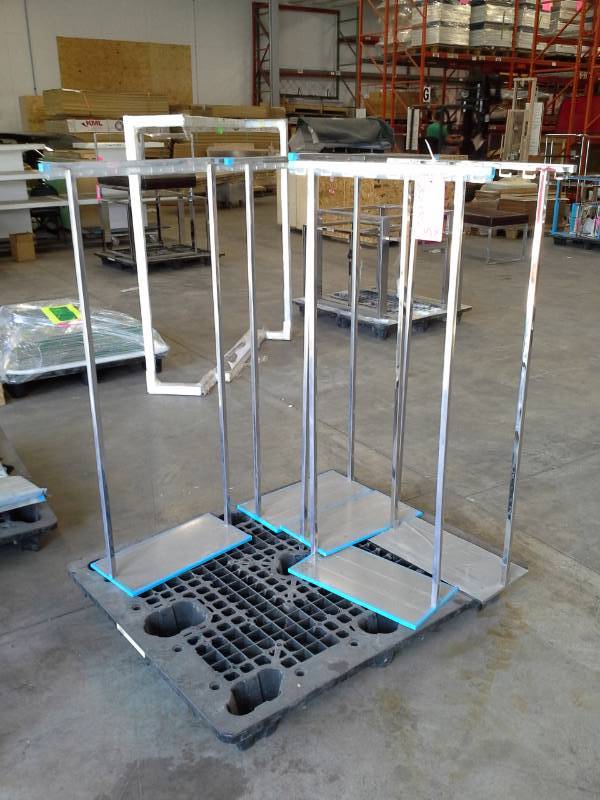 Lot of (5) Metal Display Rack Stands