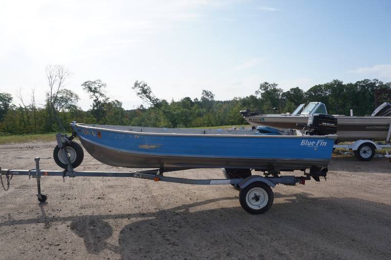 1985 Sea Gull Blue Fin 14' Aluminum Fishing Boat With Trailer Nisswa