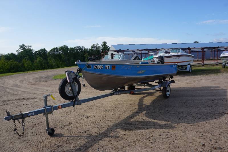 1985 Sea Gull Blue Fin 14' Aluminum Fishing Boat With Trailer Nisswa