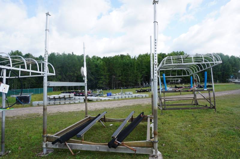 lot 21 image: Shore Station Brand High Post Boat Lift