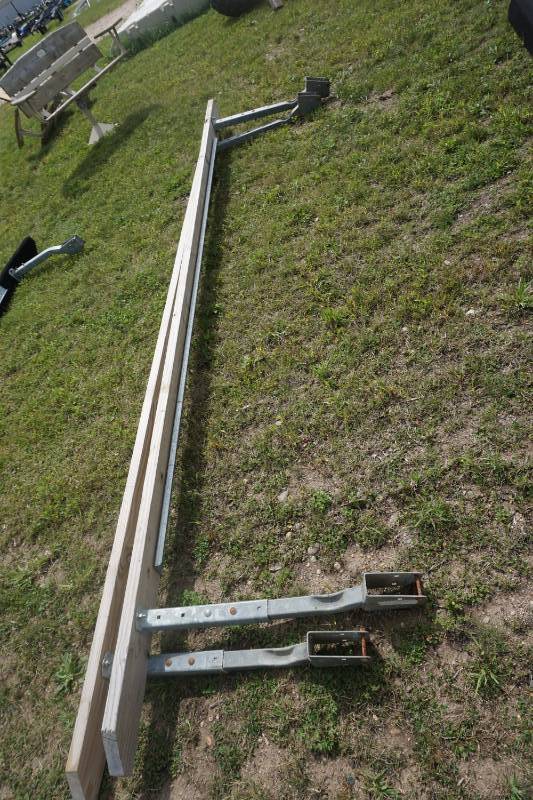 lot 61 image: 2  - Shore Station 14 Wood Boat Lift Load Guides With Mounting Brackets