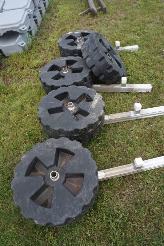 lot 74 image: Lot of 5 - Boat LiftDock Wheels