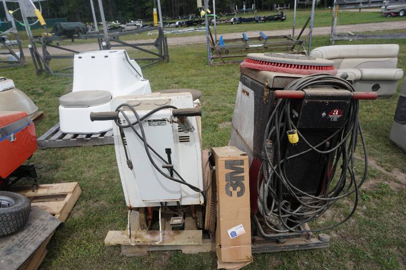 lot 94 image: Lot of 2 Advance Brand Power Floor Scrubbers