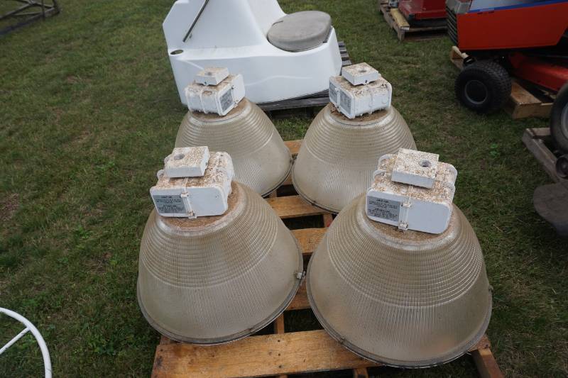 lot 103 image: Lot of - 4  Lithonia Lighting High Tek Warehouse Shop Lights