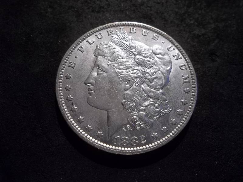 lot 3 image: 1882 O Morgan Silver Dollar