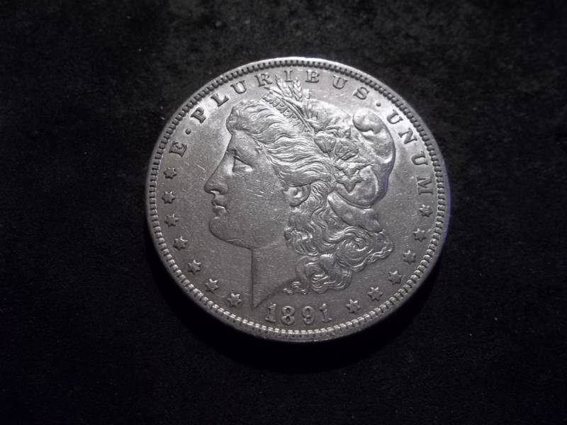 lot 11 image: 1891 Morgan Silver Dollar