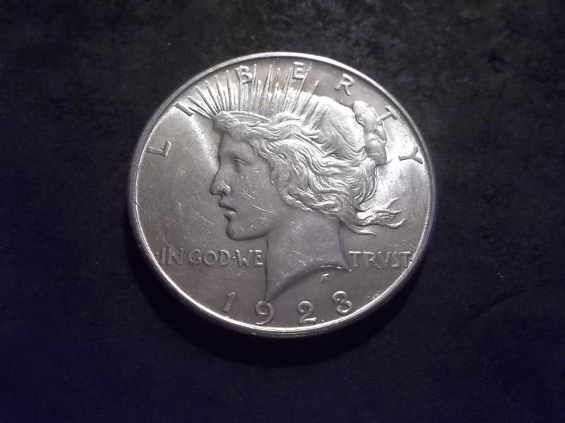 lot 19 image: 1923 D Peace Silver Dollar