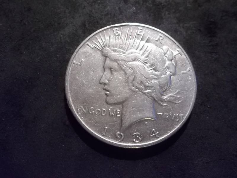 lot 27 image: 1934 D Silver Peace Dollar