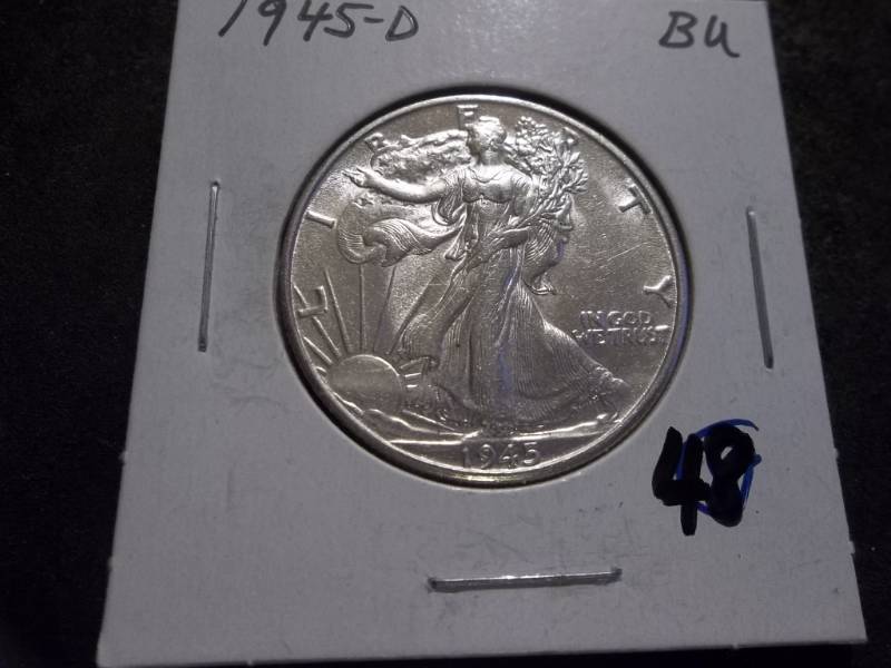 lot 33 image: 1945 D Walker Half Dollar
