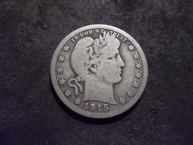 lot 37 image: 1915 D Barber Quarter