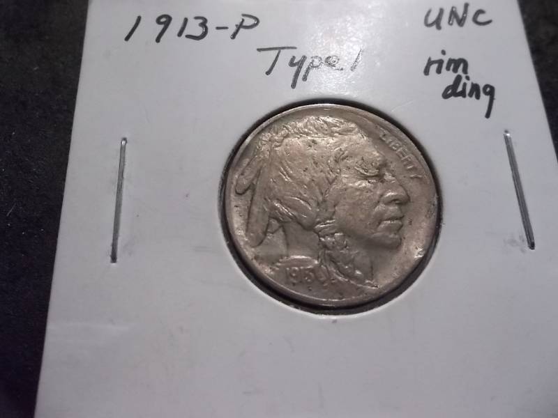 lot 48 image: 1913 Type 1 Buffalo Nickel