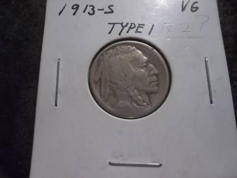 lot 49 image: 1913 S Type 1 Buffalo Nickel