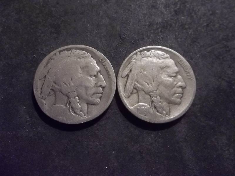 lot 51 image: 1919, 1920 D Buffalo Nickels