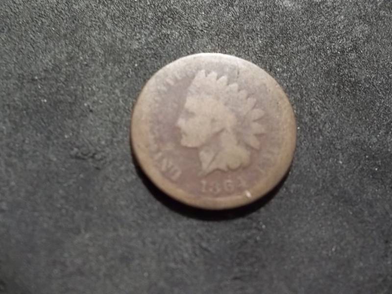 lot 55 image: 1864 Indian Head Cent Type 2