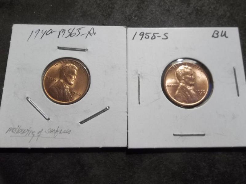 lot 60 image: 1940, 1955 S Lincoln Cents