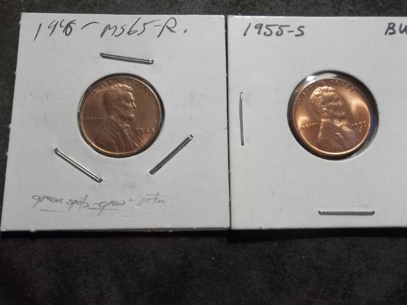 lot 63 image: 1948, 1955 S Lincoln Cents