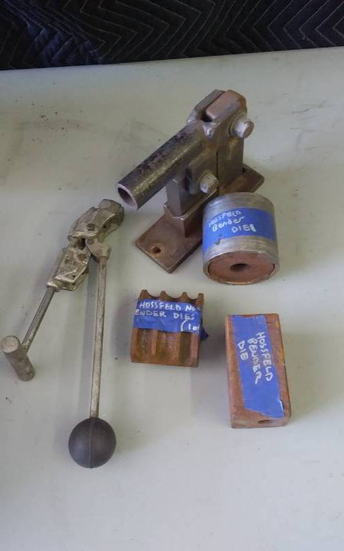 lot 58 image: 3-Hausfeld Bender Dies, Crimper Jig, Banding Tool