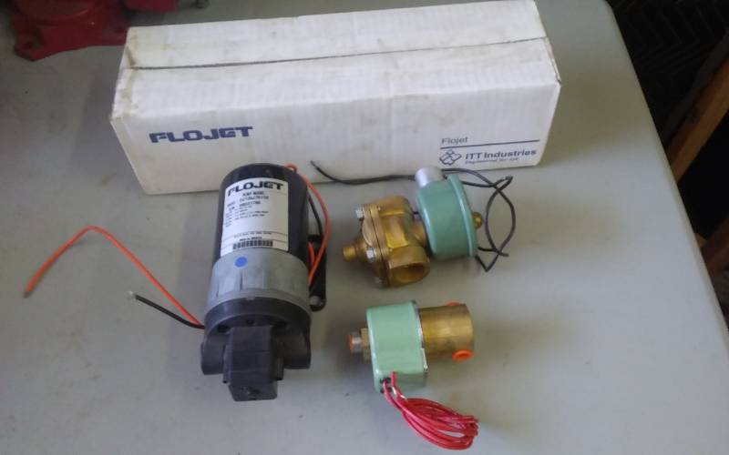 lot 68 image: 2-Flojet Pumps, 2-Valves