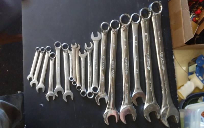 lot 78 image: Lot Of Assorted Size & Brand Wrenches (Standard & Metric)