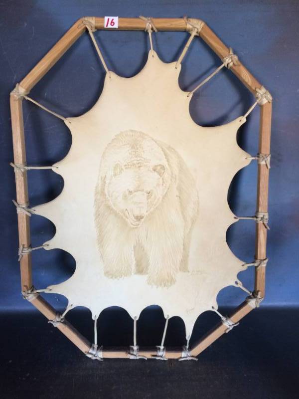 lot 16 image: Bear on Buckskin