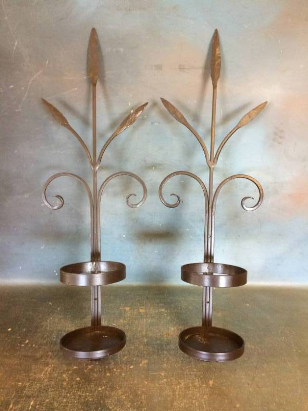 lot 30 image: Candle Sconces