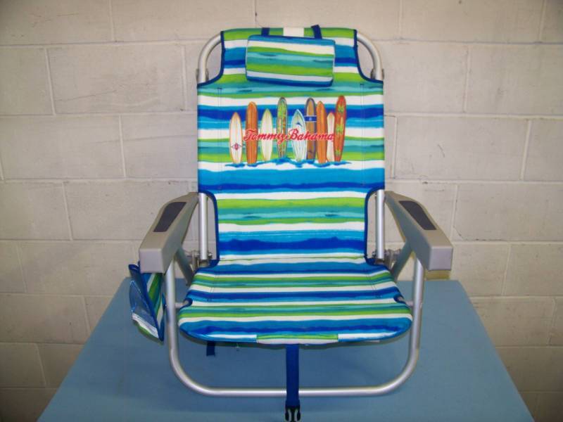 lot 24 image: Tommy Bahama, Backpack Chair with Beach Umbrella in Carrying Case