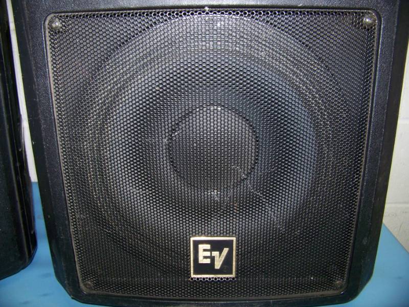 lot 59 image: (2) Electro-Voice (EV), Sb120a, Amplified Bass Modules (Powered Subwoofers)